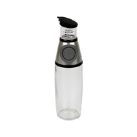 Oil Dispenser Bottle Press Measure Drip Free Spout Glass Safe For Kitchen Vinegar