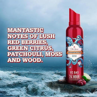 Old Spice Krakengard No Gas Deodorant Body Spray Perfume for Men, 140 ml