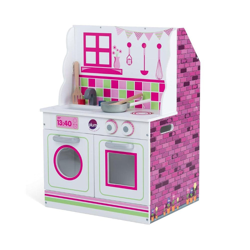 Plum 2 In 1 Wooden Kitchen And Dolls House