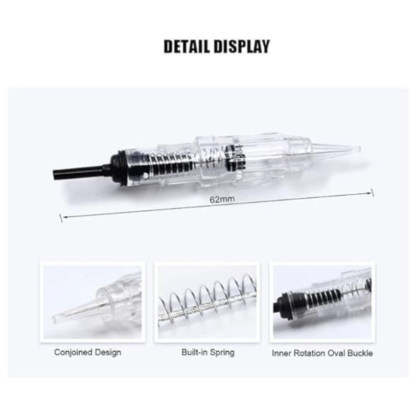 Permanent Makeup Tattoo Cartridge Needles For Tattoo Eyebrow Eyeliner Lip Microblading Shading(10mm Diameter)