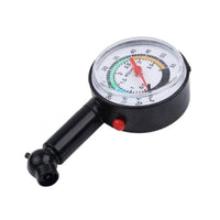 Plastic Tire Pressure Gauge Black