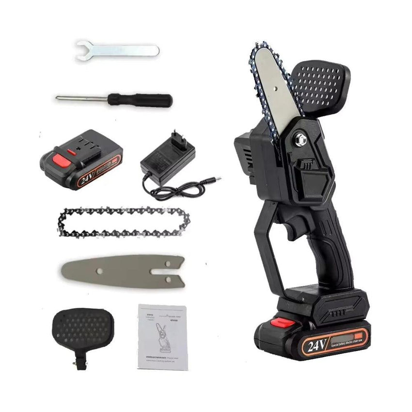 Portable Mini Chain Saw 6 Inch Rechargeable Battery