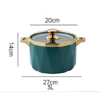 Pot Casserole Ceramic Saucepan Nonstick ,High Temperature Resistant Cooking Pan Gas Electric Stove Cooker For Kitchen Pot