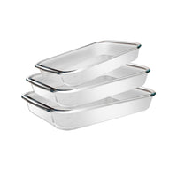 Pyrex Glass Baking Dishes 3 Pcs Set