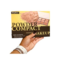Ruby Rose Powder Compact Professional Makeup 8 Nude Powder Shades + 1 Bronzer