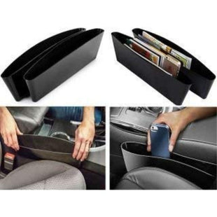 SHREEJIIH 2Pcs Catch Caddy Car Seat Catcher, Car Organizer Black Color for Innova Crista, Audi A4 & All Other Cars  1 Set 2 Pcs Multicolor