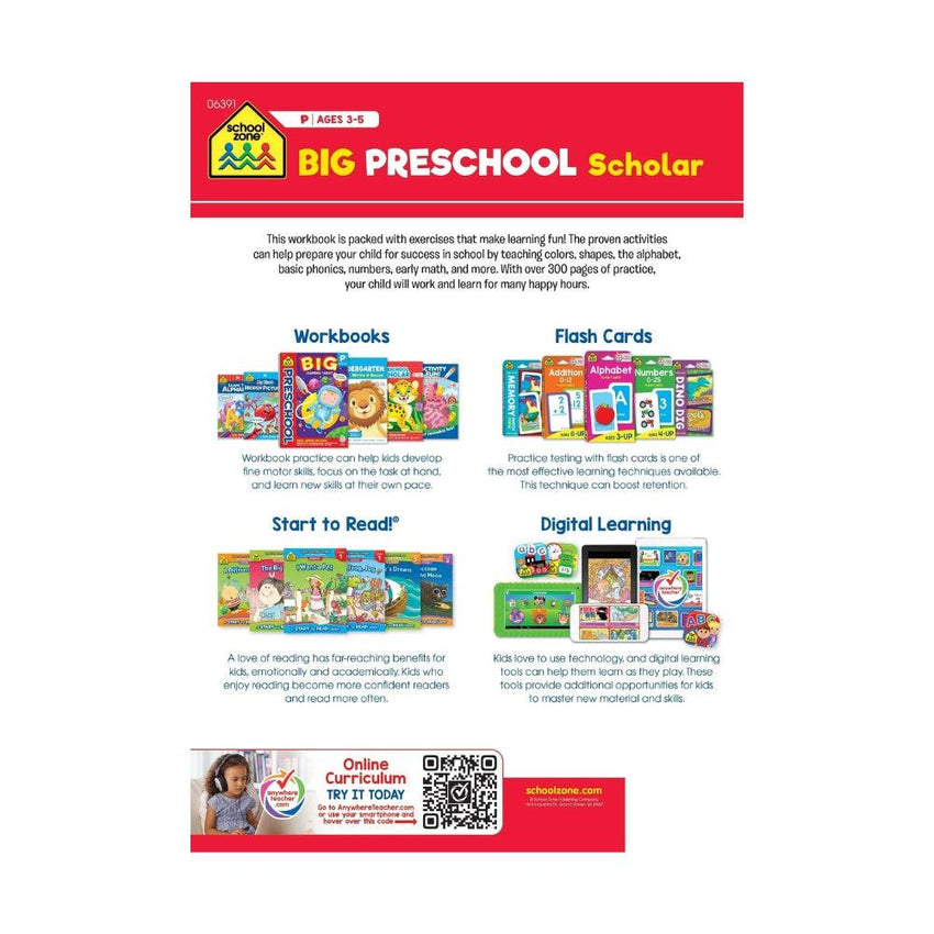 School Zone Big Preschool Scholar Workbook