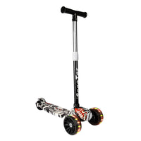 Smart Kick Scooter, 3 Adjustable Height, Front Wheel Light & PVC Wheels For Kids