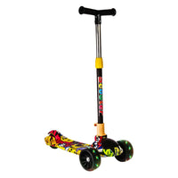Smart Kick Scooter, 3 Adjustable Height, Front Wheel Light & PVC Wheels For Kids