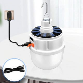 Solar LED camping lamp for tents