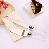 Stainless Steel Cake Server Set With Acrylic Handle