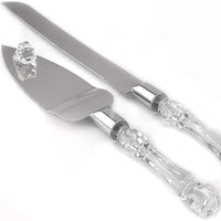 Stainless Steel Cake Server Set With Acrylic Handle
