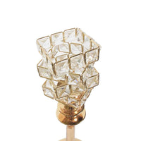 Stainless Steel Candlestick With Strass