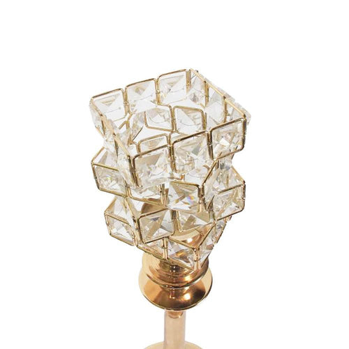 Stainless Steel Candlestick With Strass