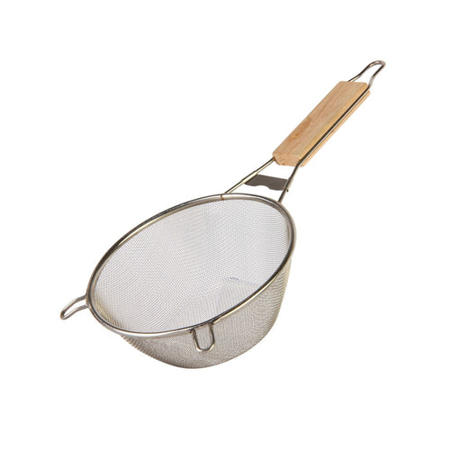 Stainless steel Mesh Strainer With Wooden Handle