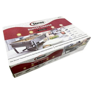 Sterno Foldable Frame Buffet Chafer Set, 8-Quart, Stainless Steel Finish