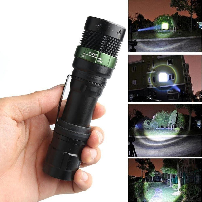 Super Bright Light CREE XM-L Q5 10000 Lumen Zoomable Led Flashlight Torch Zoom