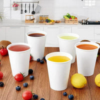 Thick 50 Pcs White Paper Coffee - Disposable