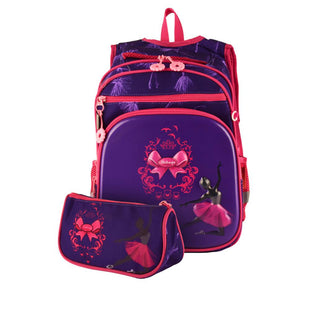 Trendy Cartoon School Bags for Girl Waterproof 3D Front Primary 1-5 Grade