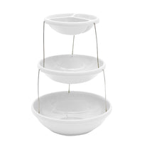 Twistfold Party Bowls (3 Tiers) White