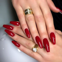 Burgundy Meta Nail Color 1