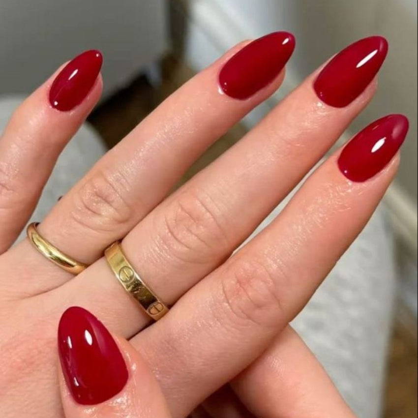 Burgundy Meta Nail Color 3