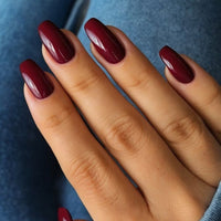 Burgundy Meta Nail Color 11