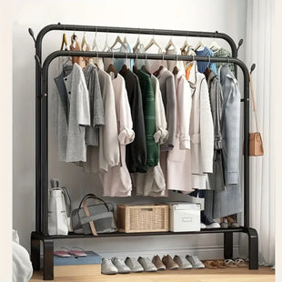 Wholesale high-quality custom portable durable metal bedroom clothes hanging racks