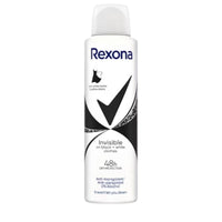 Rexona deo spray 200ml Women Invisible for Black White