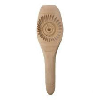 Carved Wooden Round Maamoul Middle Eastern Cookie Mold 2.5 Diameter & 0.5 Depth