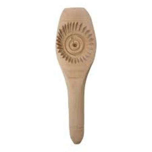 Carved Wooden Round Maamoul Middle Eastern Cookie Mold 2.5 Diameter & 0.5 Depth