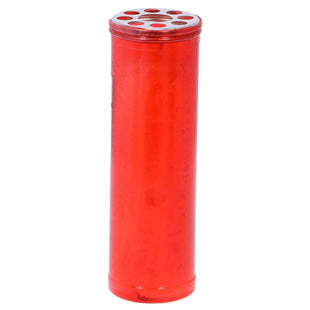 Paraffin Votive Candle, Red, 20.5 x 7 cm
