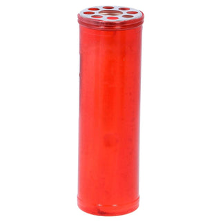 Paraffin Votive Candle, Red, 20.5 x 7 cm