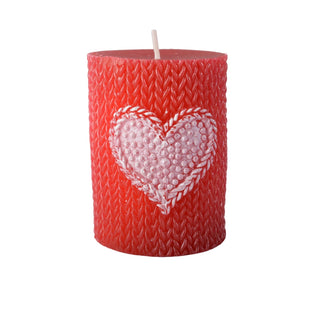 Valentine’s Day Votive Candles - Love Themed Honeycomb Hand Rolled Beeswax Candle