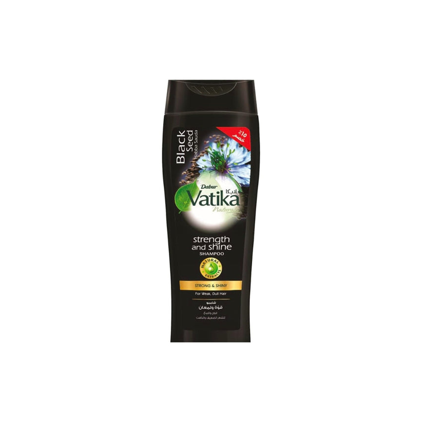 Vatika Naturals Blackseed (Habba Sauda) Shampoo 360 ml + 15 % OFF Strength & Shine Natural Extracts For Weak & Dull Hair