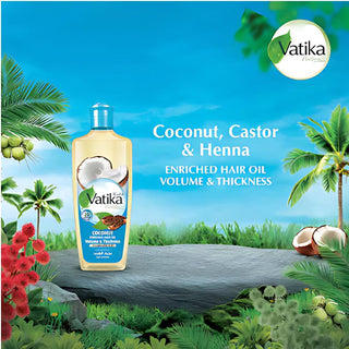 Vatika Naturals Volume And Thickness Coconut Enriched Hair Oil 200ml