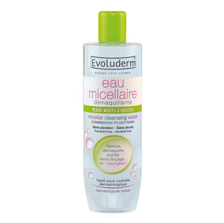 Evoluderm Micellar Cleansing Water Combination to Oily Skin 250ml