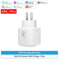 Wifi Smart Plug 20A EU Smart Socket With Power Monitor Timing Smart Life Support Alexa Google Home Yandex SmartThings