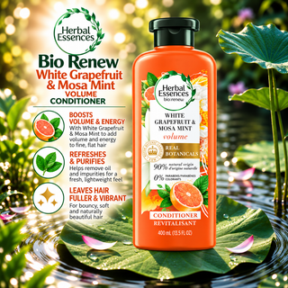 Herbal Essences Bio Renew White Grapefruit & Mosa Mint Volume Conditioner 400ml
