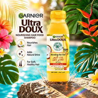 Garnier Ultra Doux Nourishing Hair Food Banana & Coconut Shampoo 350ml