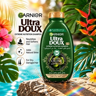 Garnier Ultra Doux Mythic Olive Extreme Nutrition Shampoo with Virgin Olive 600ml