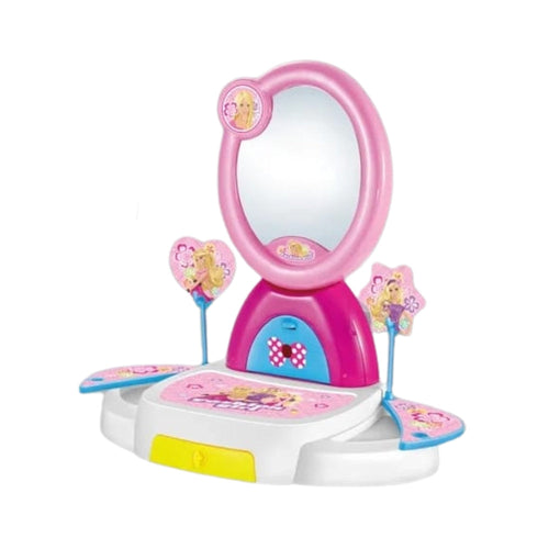 Baby Girl Dressing Table Make Up Play Toys Set Pretent Play Toy Princess Vanity Set Musical Mirror