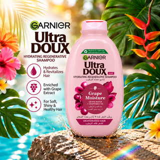 Garnier Ultra Doux Grape Moisture Hydrating Regenerative Shampoo 600ml