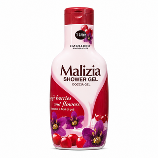 Malizia Goji Berries & Flowers Emollient Shower Gel 1L