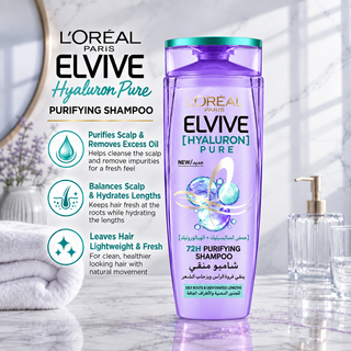 L’Oréal Paris Elvive Hyaluron Pure 72H Purifying Shampoo 400ml