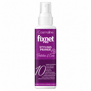 Cosmaline Fixnet Pro Styling Primer – 10-in-1 Heat Protection & Hair Care Spray 125ml
