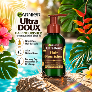 Garnier Ultra Doux Hair Nourisher Nutritious Hair & Scalp Oil 120ml