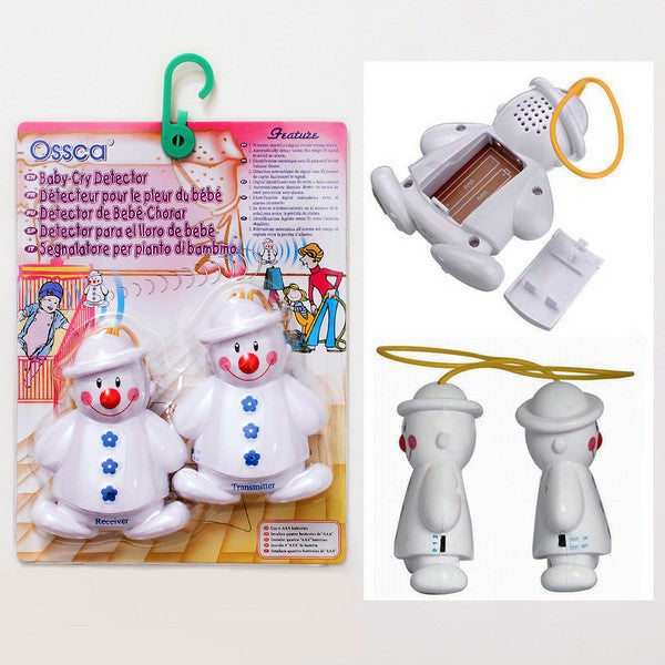 Snowman Wireless Baby Cry Detector Monitor Watcher Alarm New