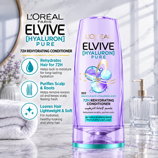 L’Oréal Paris Elvive Hyaluron Pure 72H Rehydrating Conditioner 200ml