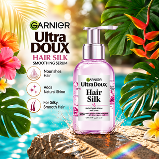 Garnier Ultra Doux Hair Silk Smoothing Serum with Rice Infusion & Silk 120ml